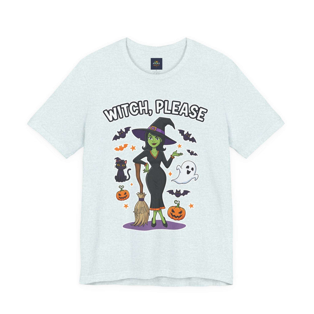Witch Please Halloween T-Shirt - Sassy Witch Tee with Pumpkin Design | Funny Halloween Shirt - Atlas Briefly