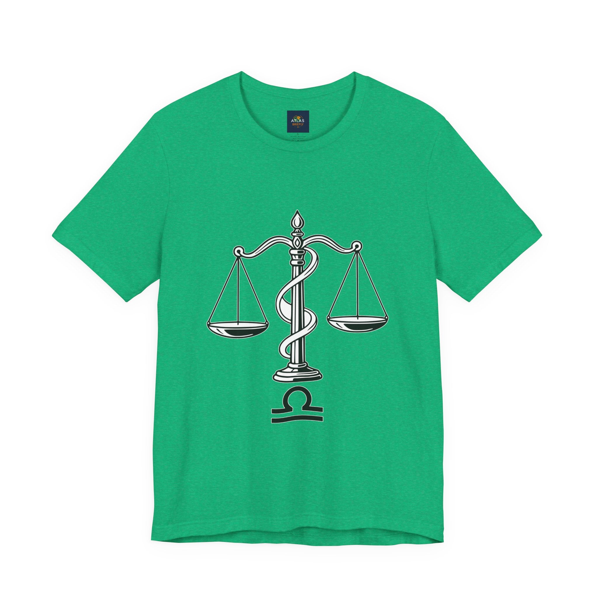 Libra Zodiac Tee - Stylish Unisex Minimalist Black and White Design