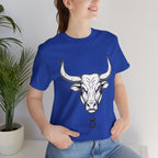 Taurus Zodiac T-Shirt - Minimalist Black and White Unisex T-Shirt