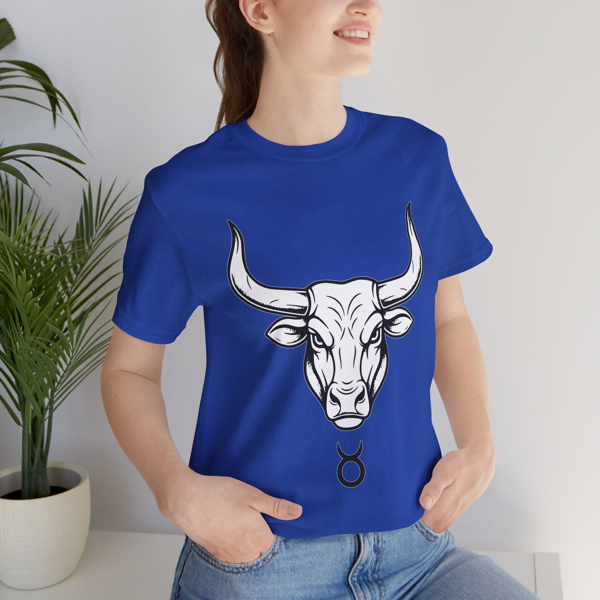 Taurus Zodiac T-Shirt - Minimalist Black and White Unisex T-Shirt