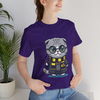 Hufflepurr Harry Potter T-Shirt - Funny Wizarding World Tee | Cute Potter Cat Gift - Atlas Briefly