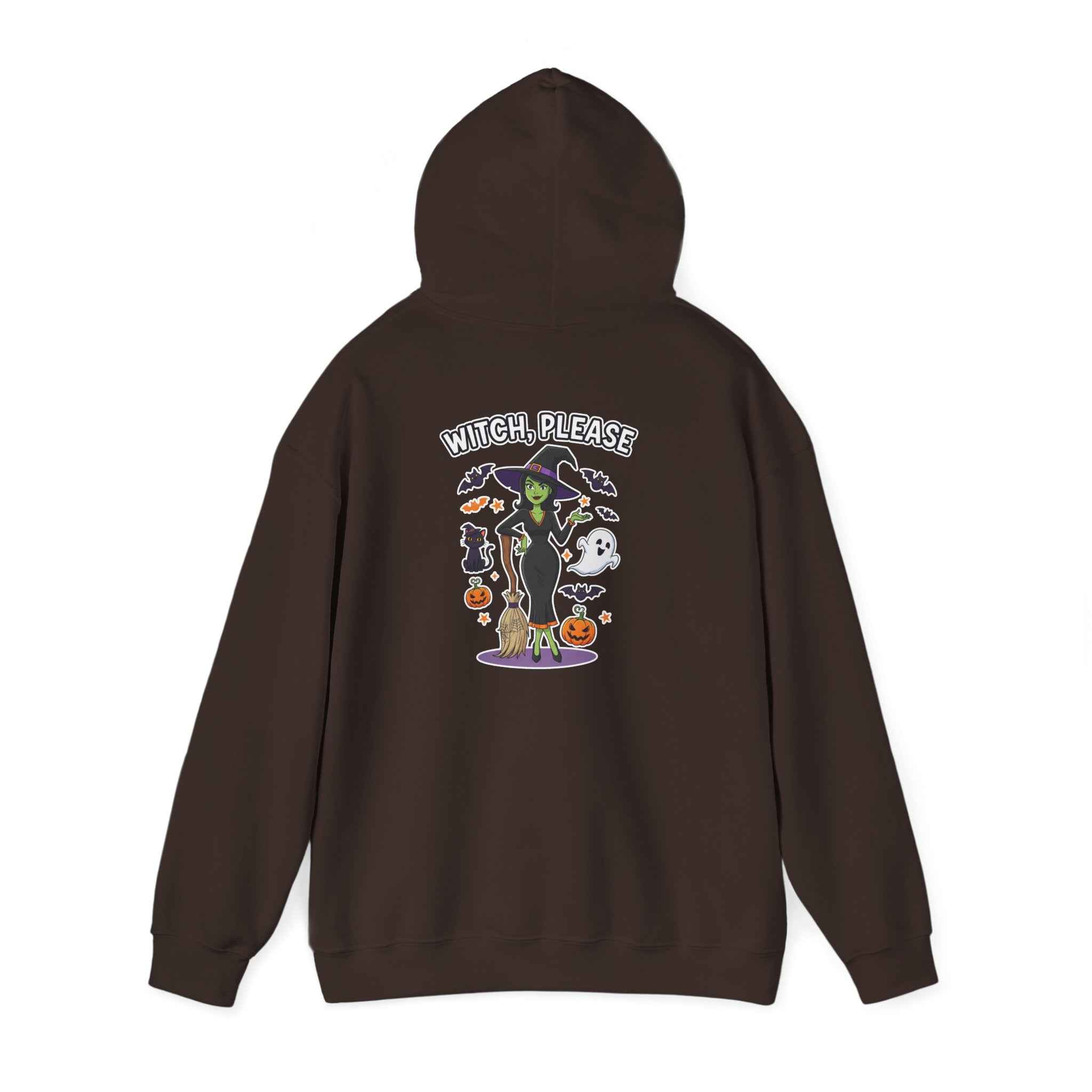 Witch Please Halloween Hoodie - Sassy Witch Sweatshirt for Spooky Season - Atlas Briefly