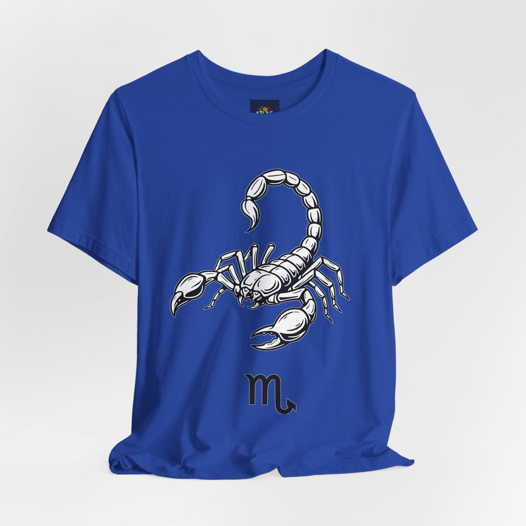 Scorpio Zodiac Tee - Unisex Minimalist Black and White Design