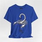 Scorpio Zodiac Tee - Unisex Minimalist Black and White Design