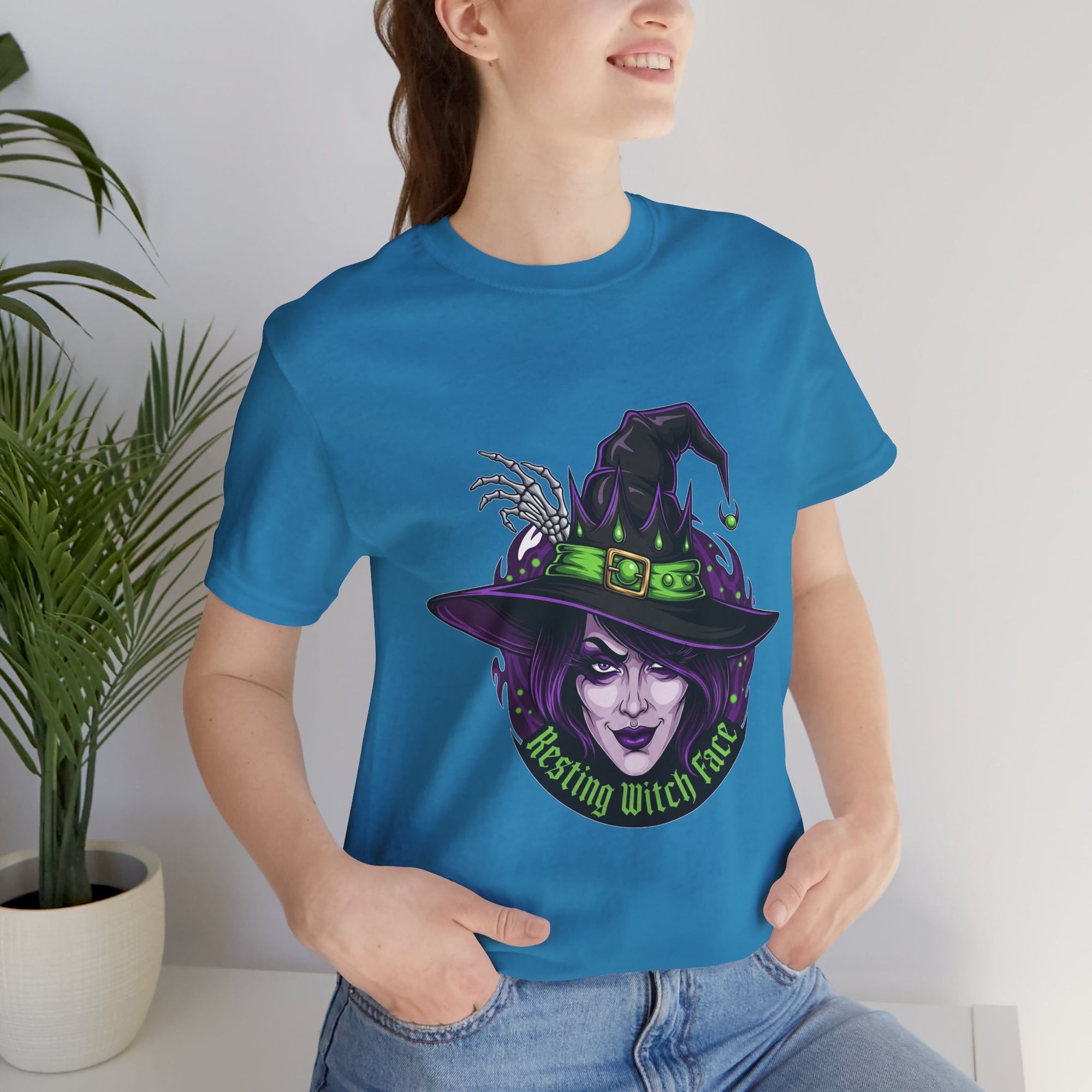 Resting Witch Face Halloween T-Shirt - Funny Witch Tee for Women & Men | Halloween Graphic Shirt - Atlas Briefly