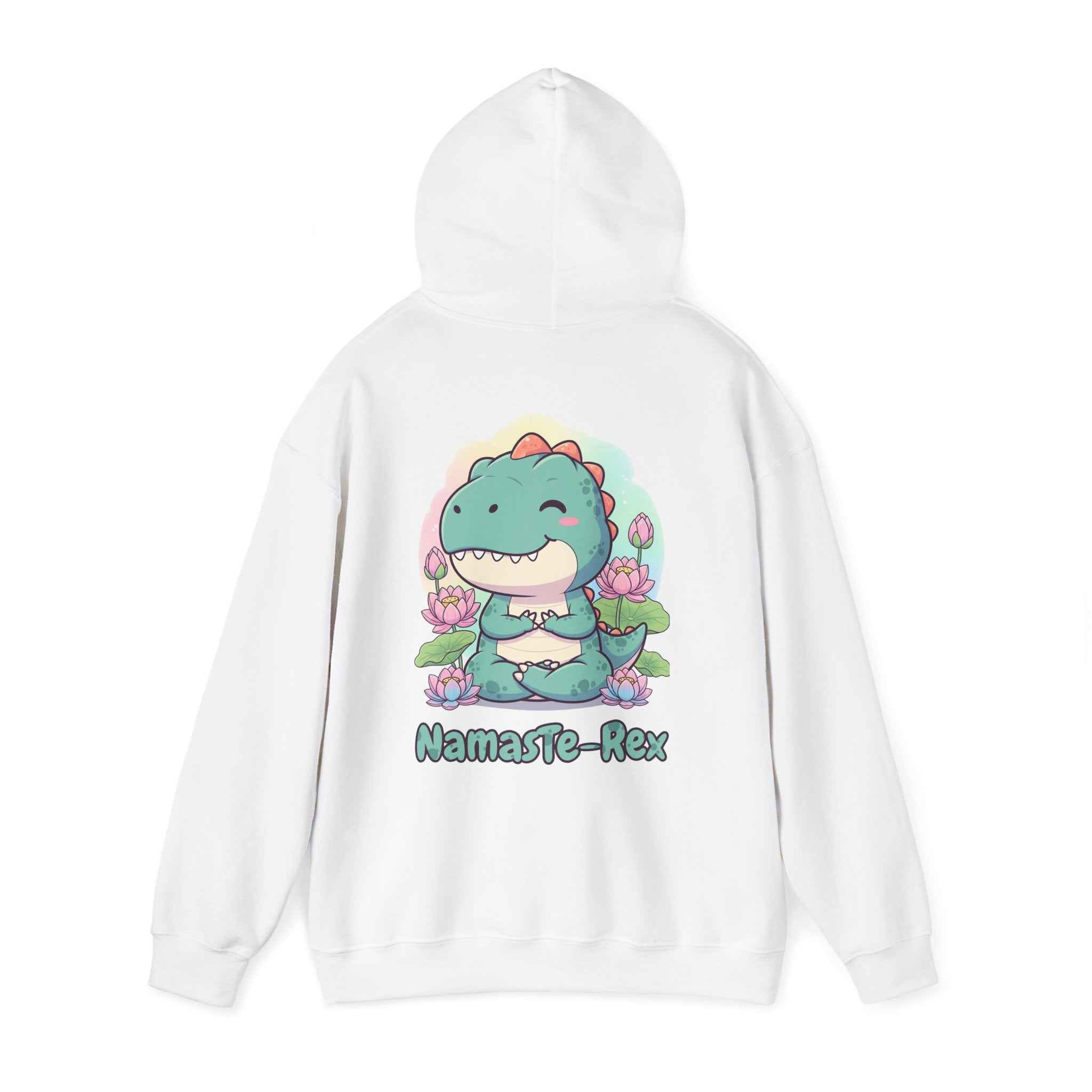 NamasTe-Rex Hoodie - Fun Yoga Dinosaur Sweatshirt for Comfort and Style - Atlas Briefly