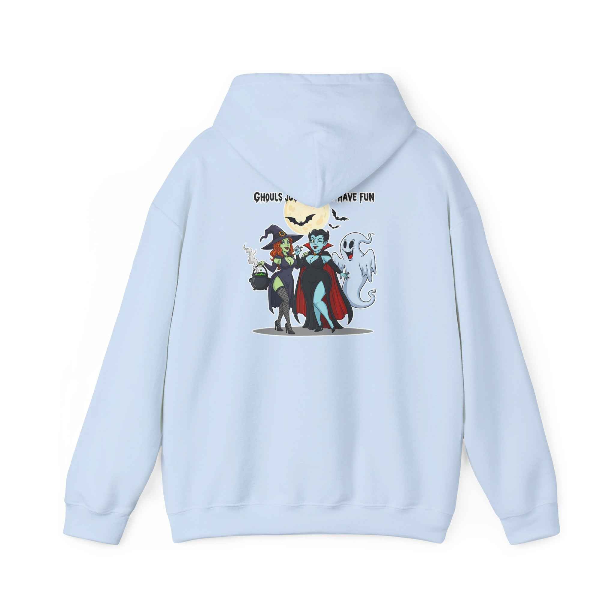 Ghouls Just Wanna Have Fun Hoodie - Spooky Witch Vampire Ghost Sweatshirt for Halloween - Atlas Briefly