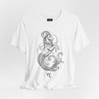 Capricorn Zodiac Tee - Unisex Minimalist Horoscope Shirt in Black and White