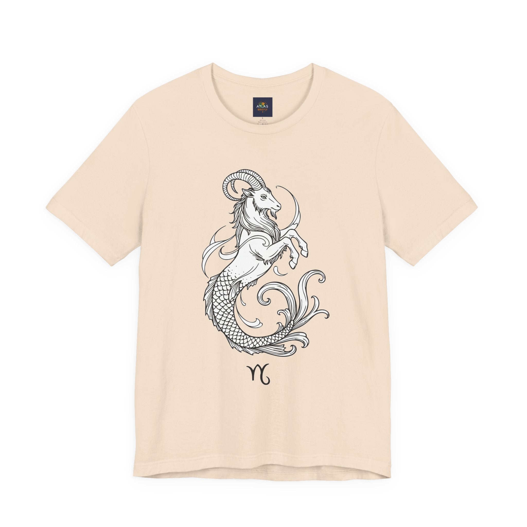 Capricorn Zodiac Tee - Unisex Minimalist Horoscope Shirt in Black and White
