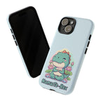 NamasTe-Rex Meditating Dinosaur Phone Case - Funny Yoga T-Rex Mobile Cover | Zen Tech Gift - Atlas Briefly