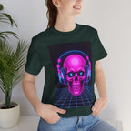 Neon Skull Synthwave Tee - Atlas Briefly