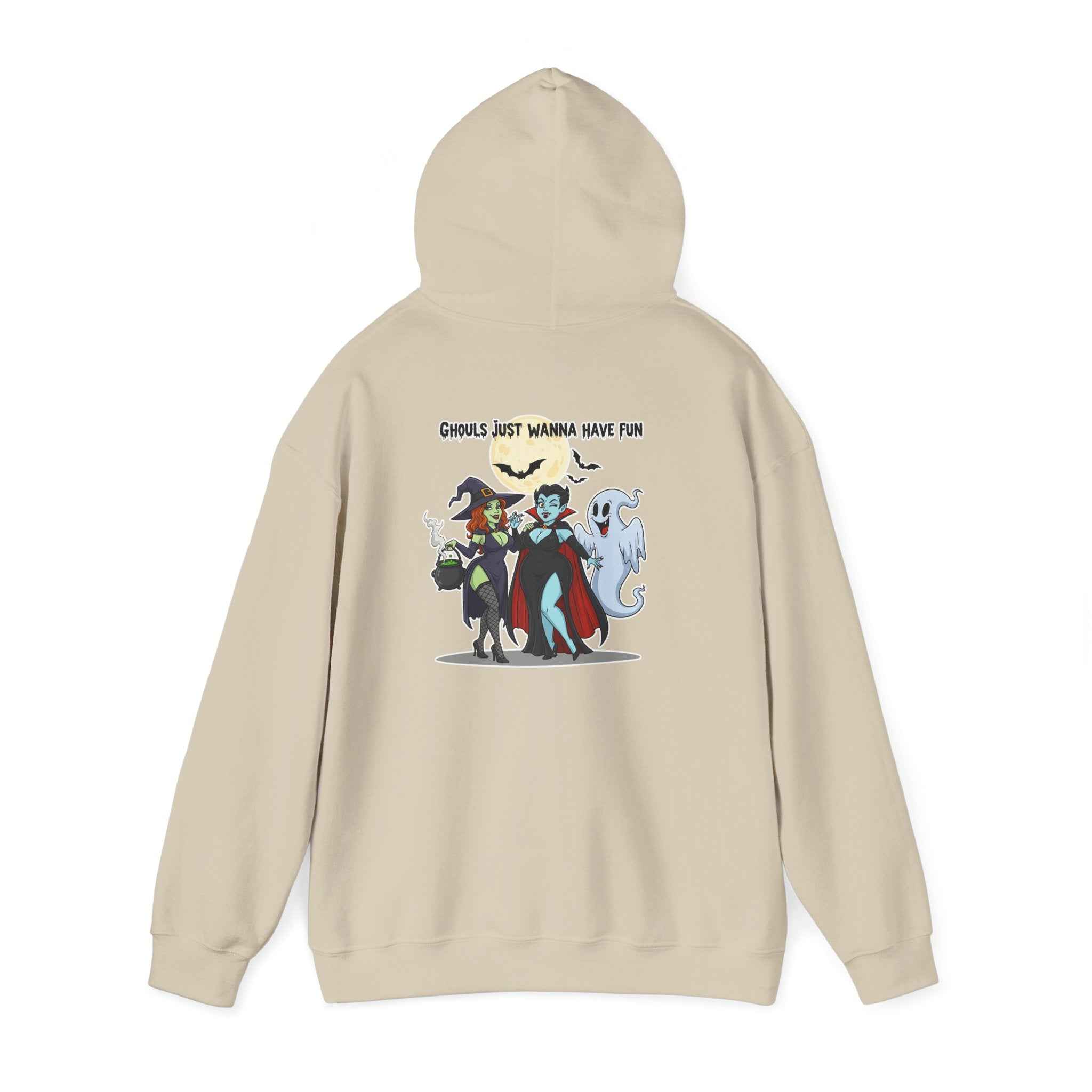 Ghouls Just Wanna Have Fun Hoodie - Spooky Witch Vampire Ghost Sweatshirt for Halloween - Atlas Briefly