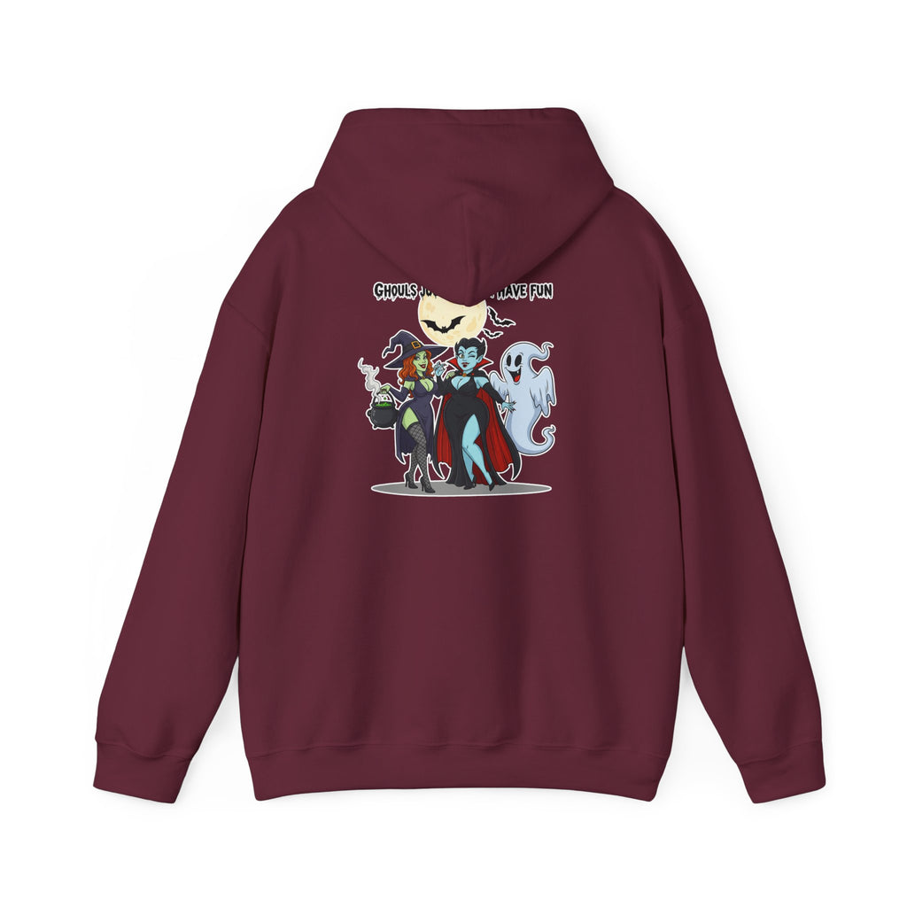 Ghouls Just Wanna Have Fun Halloween Hoodie - Witch Vampire Ghost Sweatshirt | Spooky Squad Apparel - Atlas Briefly