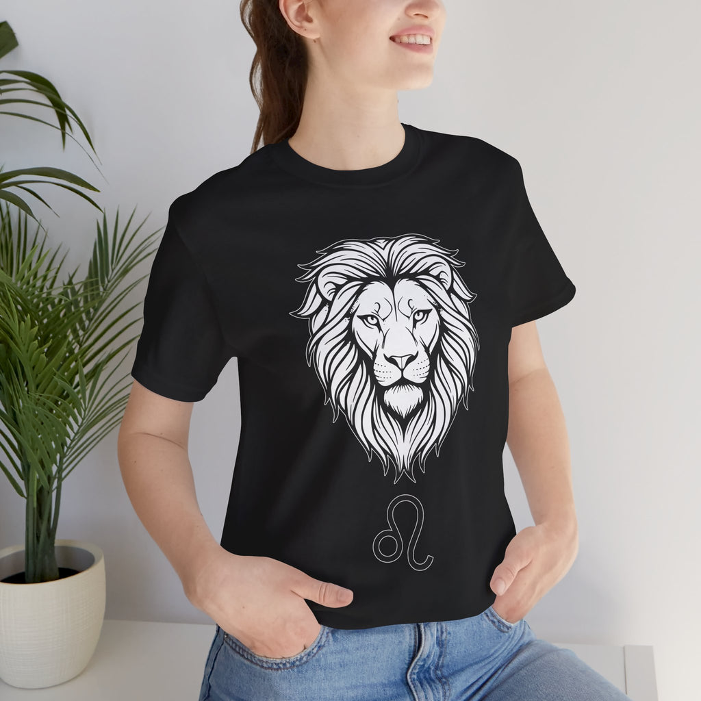 Leo Zodiac T-shirt- Black & White Leo unisex Shirt