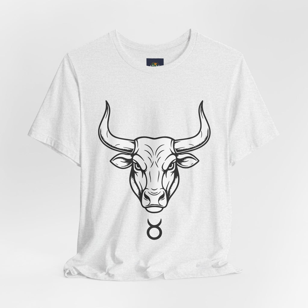 Taurus Zodiac T-Shirt - Minimalist Black and White Unisex T-Shirt