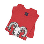 Aries Horoscope Tee - Unisex Black and White Minimal Design