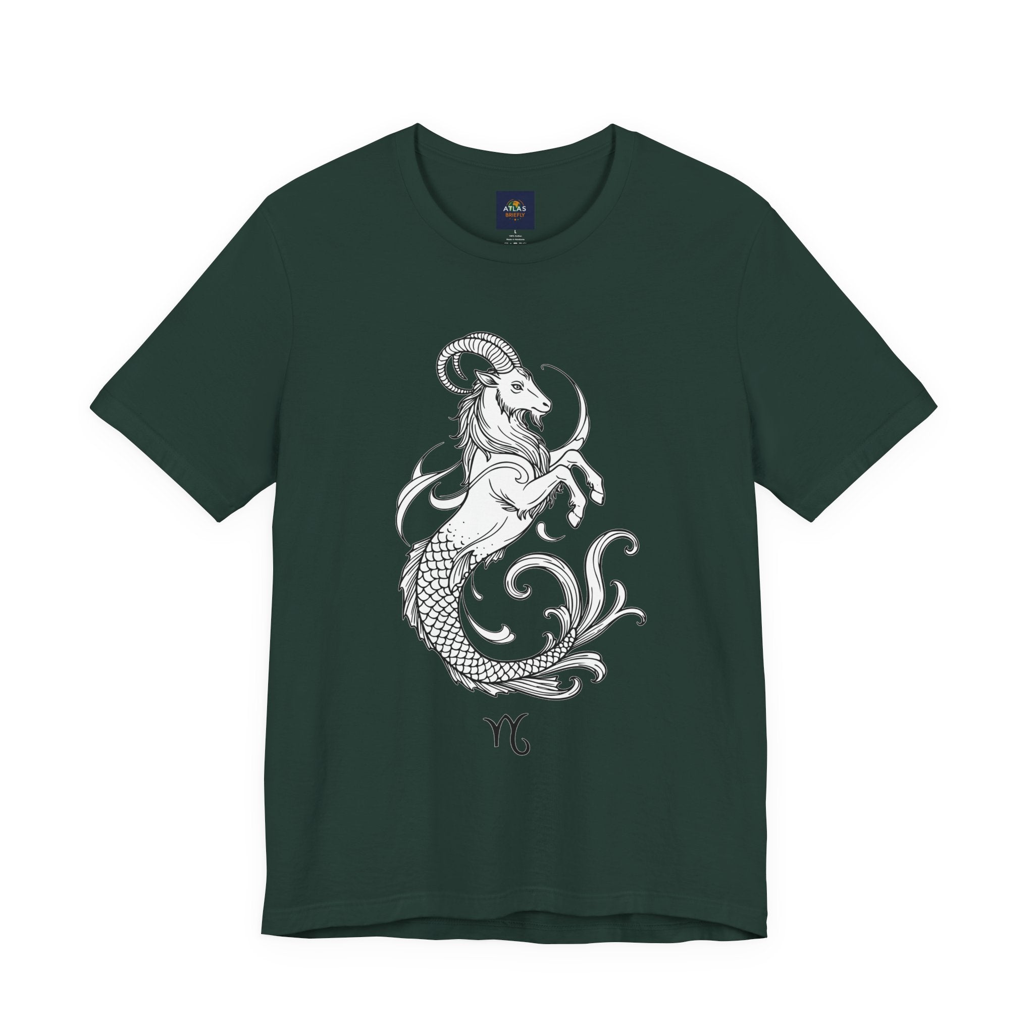 Capricorn Zodiac Tee - Unisex Minimalist Horoscope Shirt in Black and White