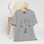 Libra Zodiac Tee - Stylish Unisex Minimalist Black and White Design