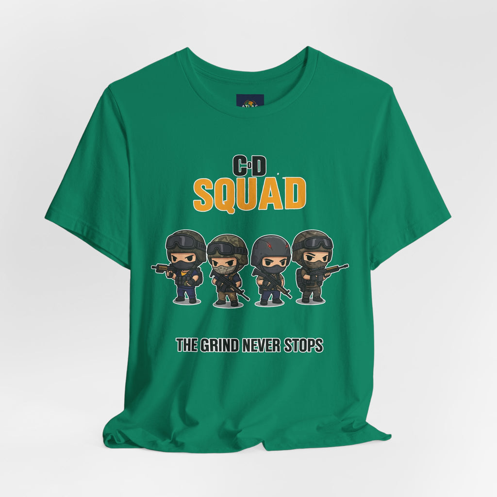 CoD Squad Tee for Gamers: The Grind Never Stops
