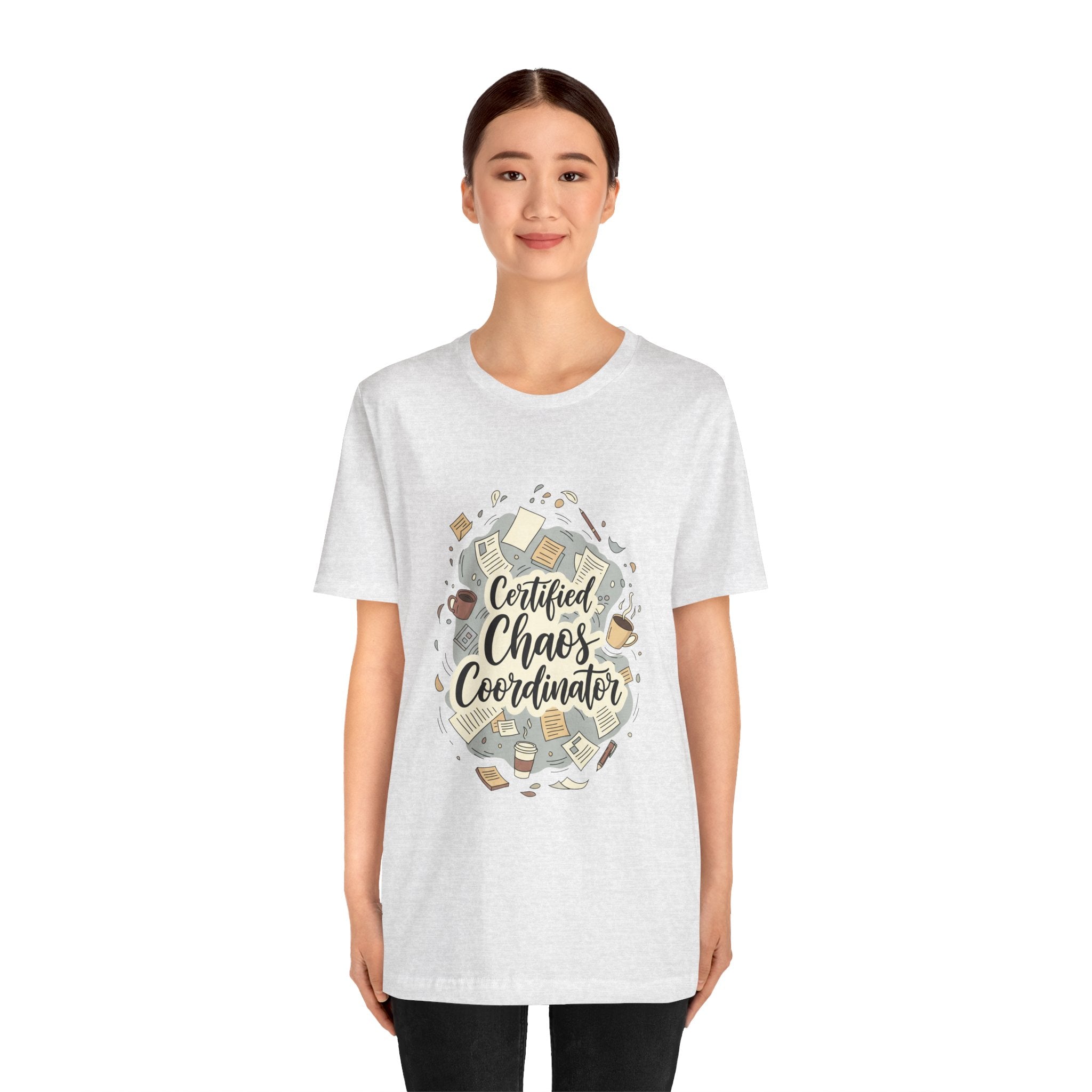 Certified Chaos Coordinator T-Shirt - Funny Mom Teacher Gift | Organized Chaos Tee - Atlas Briefly