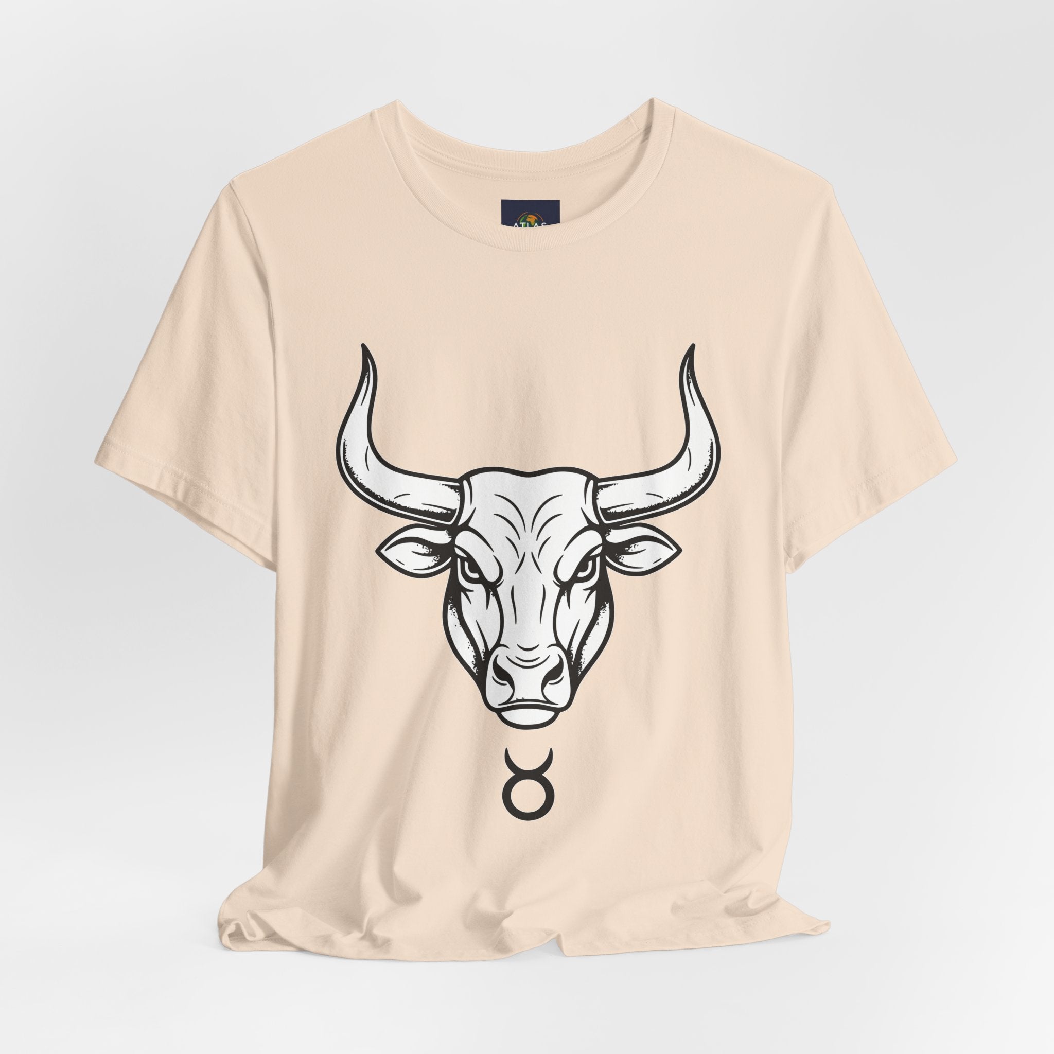 Taurus Zodiac T-Shirt - Minimalist Black and White Unisex T-Shirt