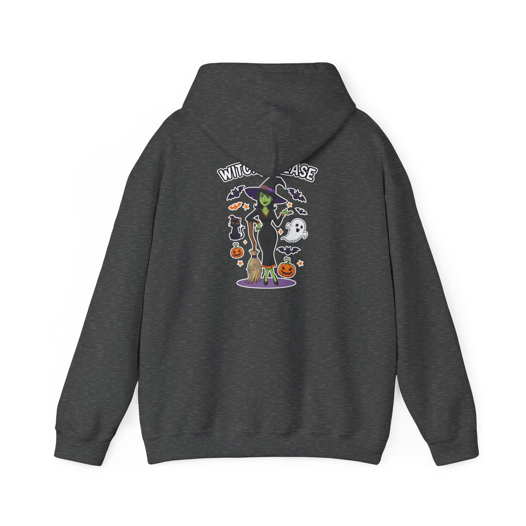 Witch Please Halloween Hoodie - Sassy Witch Sweatshirt with Pumpkin & Ghost Design | Halloween Apparel - Atlas Briefly