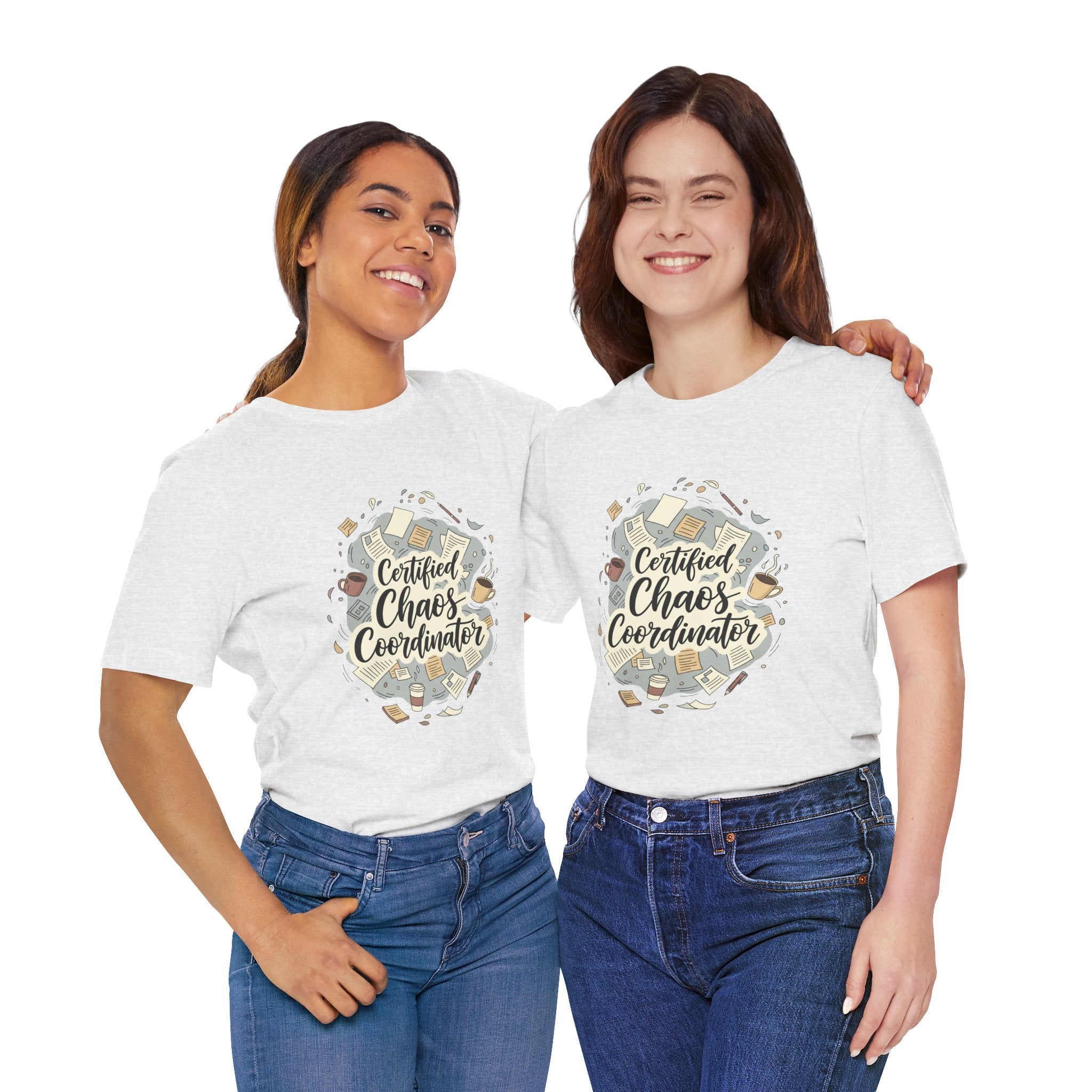 Certified Chaos Coordinator T-Shirt - Funny Mom Teacher Gift | Organized Chaos Tee - Atlas Briefly