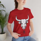 Taurus Zodiac T-Shirt - Minimalist Black and White Unisex T-Shirt