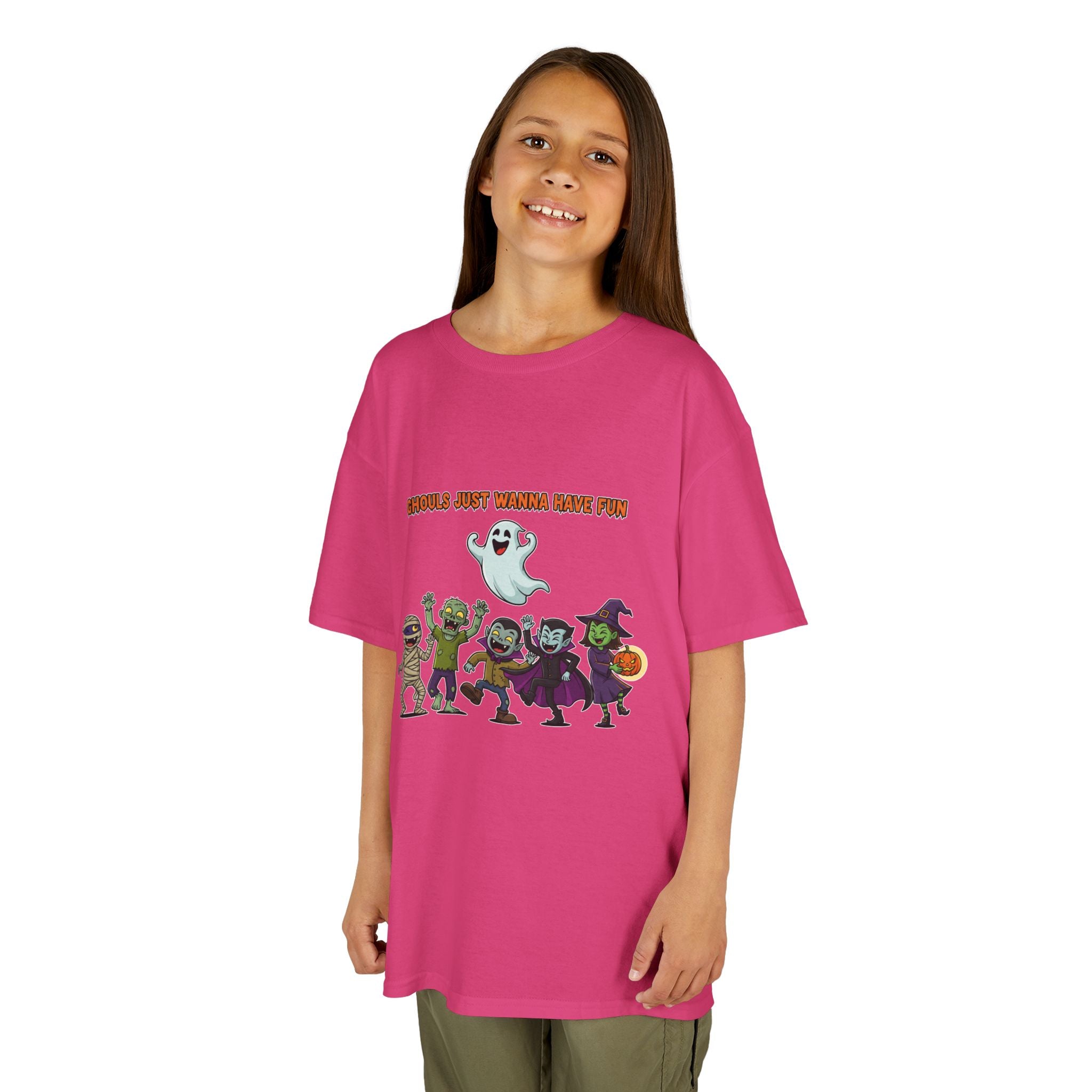 Ghouls Just Wanna Have Fun Kids Halloween T-Shirt | Funny Ghost Mummy Zombie Vampire Witch Shirt for Boys & Girls Trick or Treat Tee - Atlas Briefly