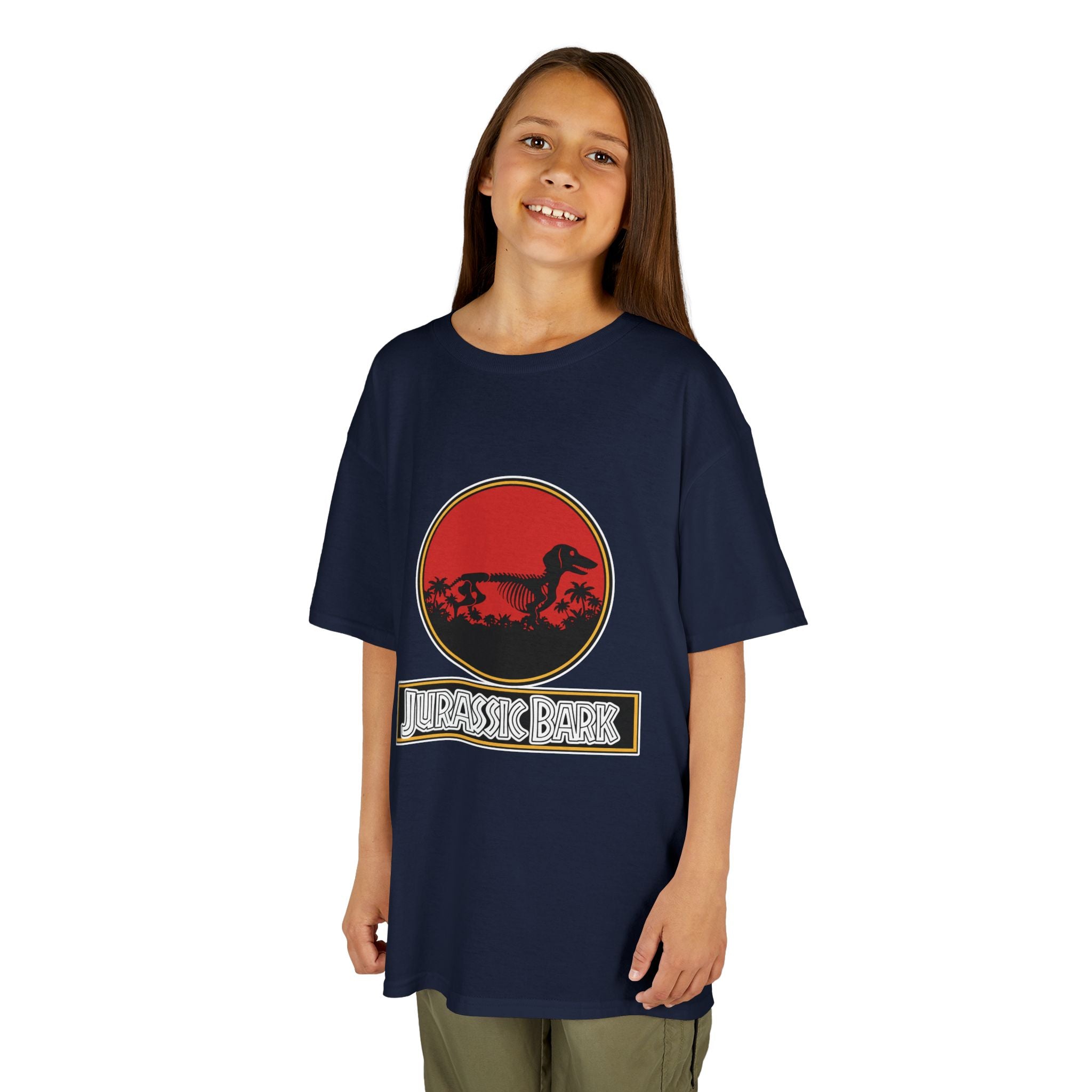 Kids Dachshund T-Shirt - Jurassic Bark Wiener Dog Tee