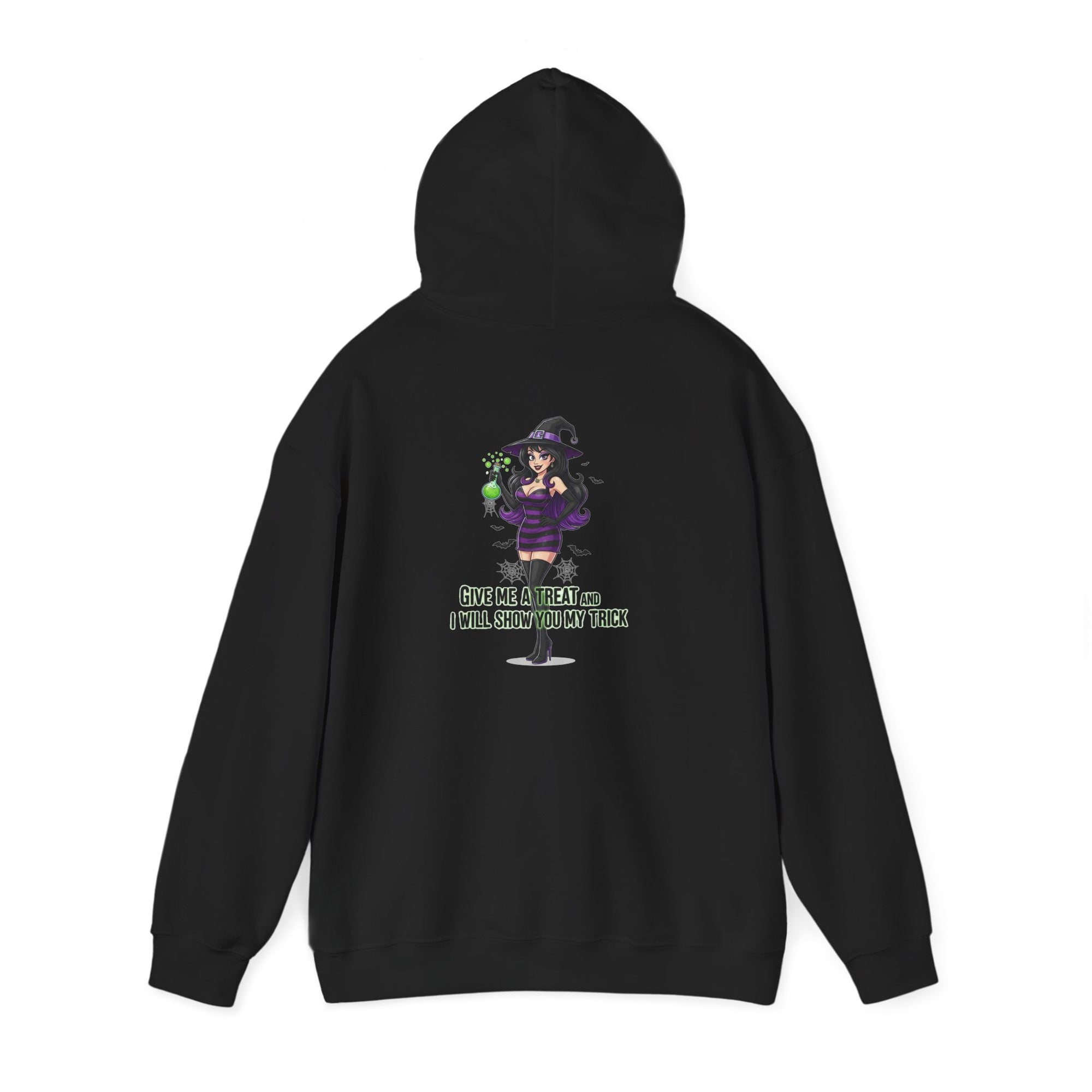 Sexy Witch Halloween Hoodie - Flirty Witch Costume Sweatshirt | Trick or Treat Halloween Apparel - Atlas Briefly