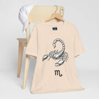 Scorpio Zodiac Tee - Unisex Minimalist Black and White Design