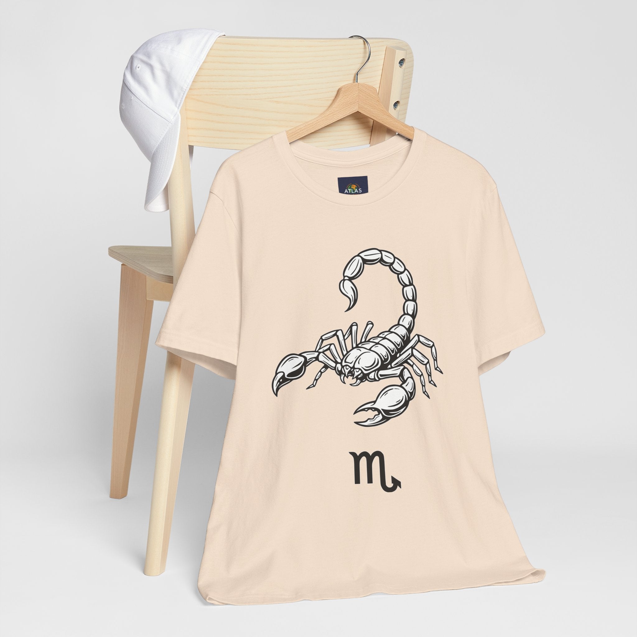 Scorpio Zodiac Tee - Unisex Minimalist Black and White Design