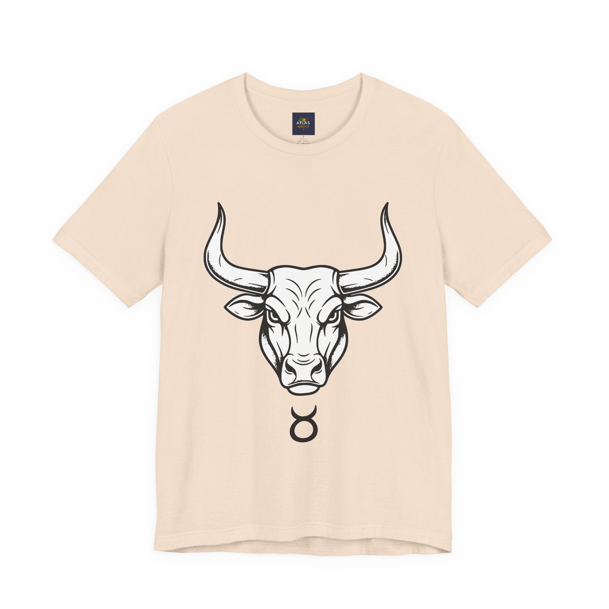 Taurus Zodiac T-Shirt - Minimalist Black and White Unisex T-Shirt