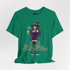 Sexy Witch Halloween T-Shirt - Flirty Witch Costume Tee | Trick or Treat Halloween Shirt - Atlas Briefly