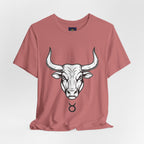 Taurus Zodiac T-Shirt - Minimalist Black and White Unisex T-Shirt