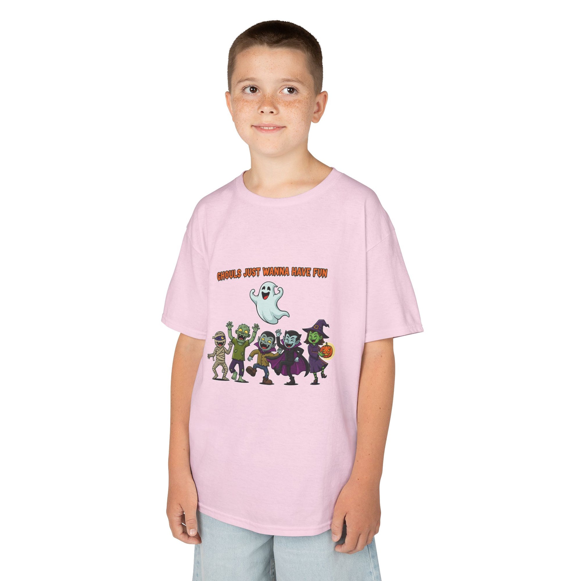 Ghouls Just Wanna Have Fun Kids Halloween T-Shirt | Funny Ghost Mummy Zombie Vampire Witch Shirt for Boys & Girls Trick or Treat Tee - Atlas Briefly