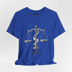Libra Zodiac Tee - Stylish Unisex Minimalist Black and White Design