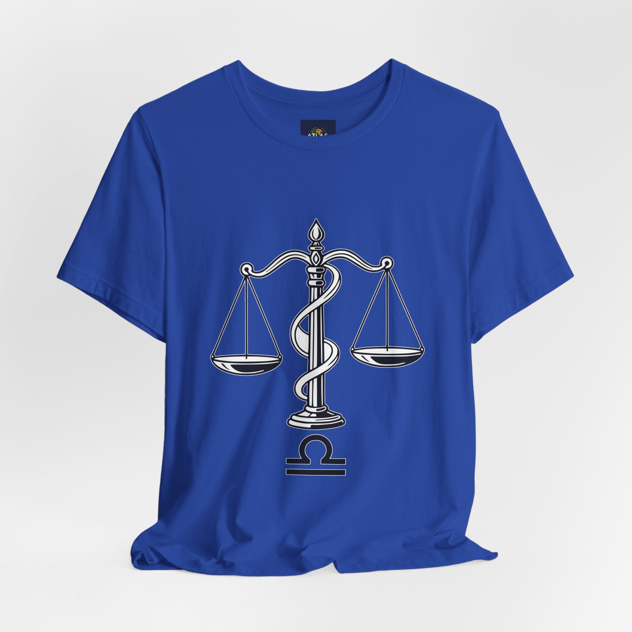 Libra Zodiac Tee - Stylish Unisex Minimalist Black and White Design