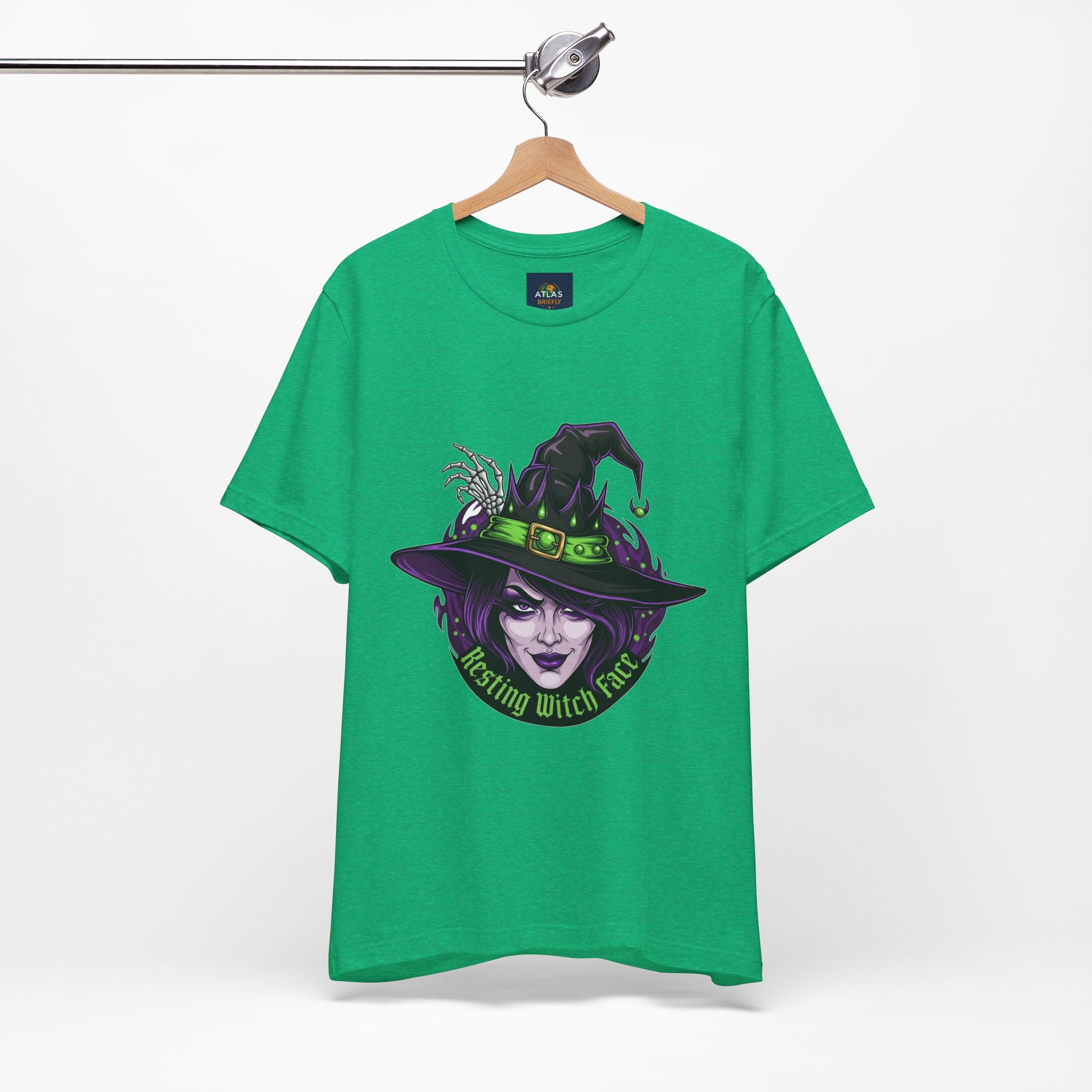 Resting Witch Face Halloween T-Shirt - Funny Witch Tee for Women & Men | Halloween Graphic Shirt - Atlas Briefly
