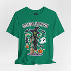 Witch Please Halloween T-Shirt - Sassy Witch Tee with Pumpkin Design | Funny Halloween Shirt - Atlas Briefly