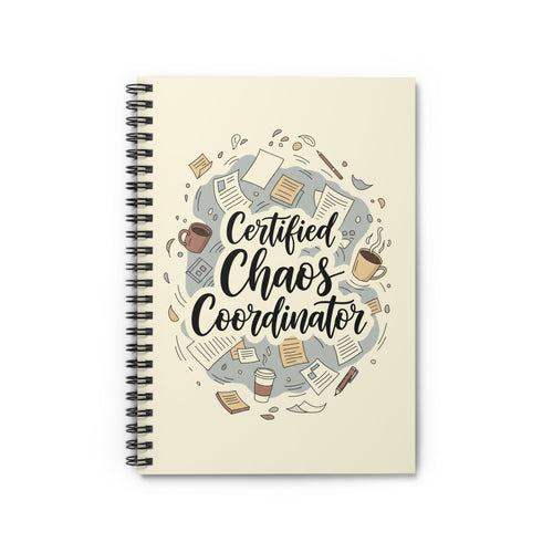 Chaos Coordinator Spiral Notebook - Humor for Moms and Teachers | Perfect Organized Chaos Gift | US Version - Atlas Briefly