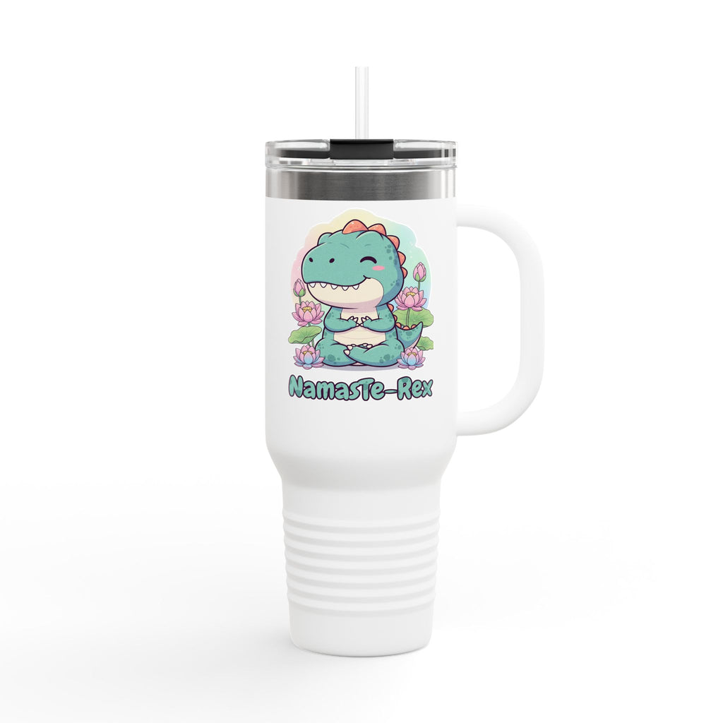NamasTe-Rex Meditating Dinosaur Insulated Travel Mug | 40oz - Atlas Briefly