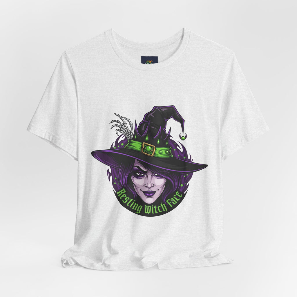 Resting Witch Face Halloween T-Shirt - Funny Witch Tee for Women & Men | Halloween Graphic Shirt - Atlas Briefly