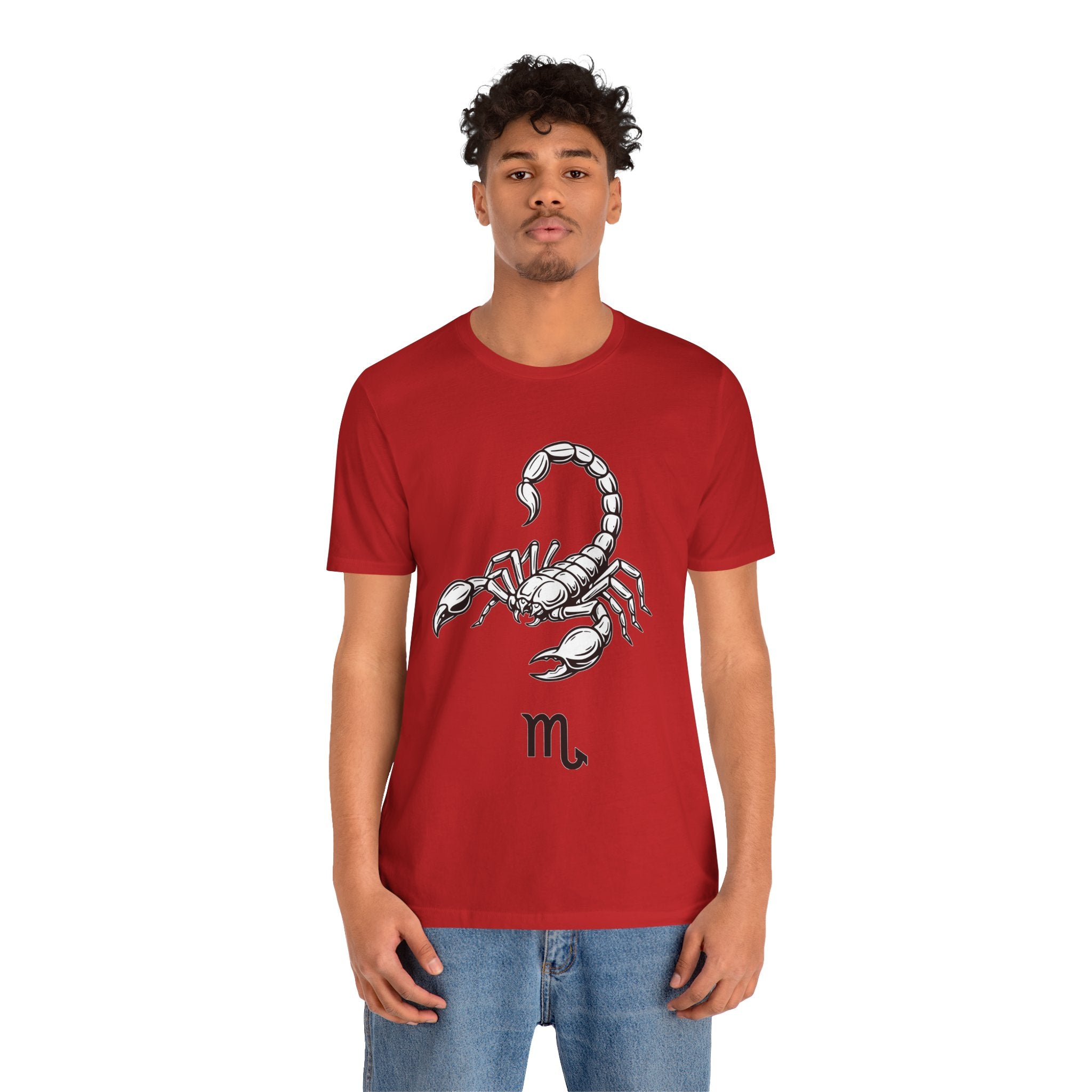 Scorpio Zodiac Tee - Unisex Minimalist Black and White Design