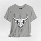 Taurus Zodiac T-Shirt - Minimalist Black and White Unisex T-Shirt
