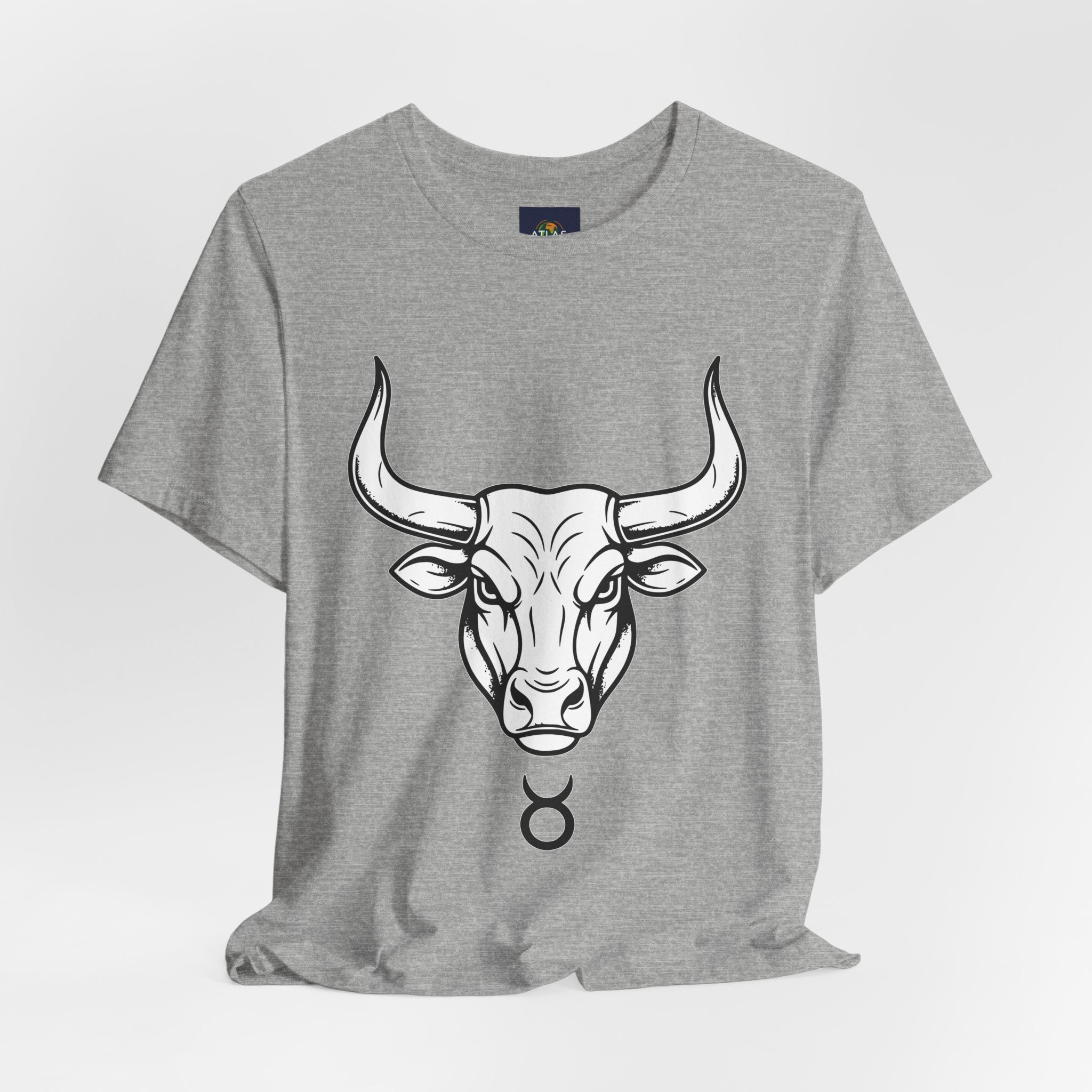Taurus Zodiac T-Shirt - Minimalist Black and White Unisex T-Shirt