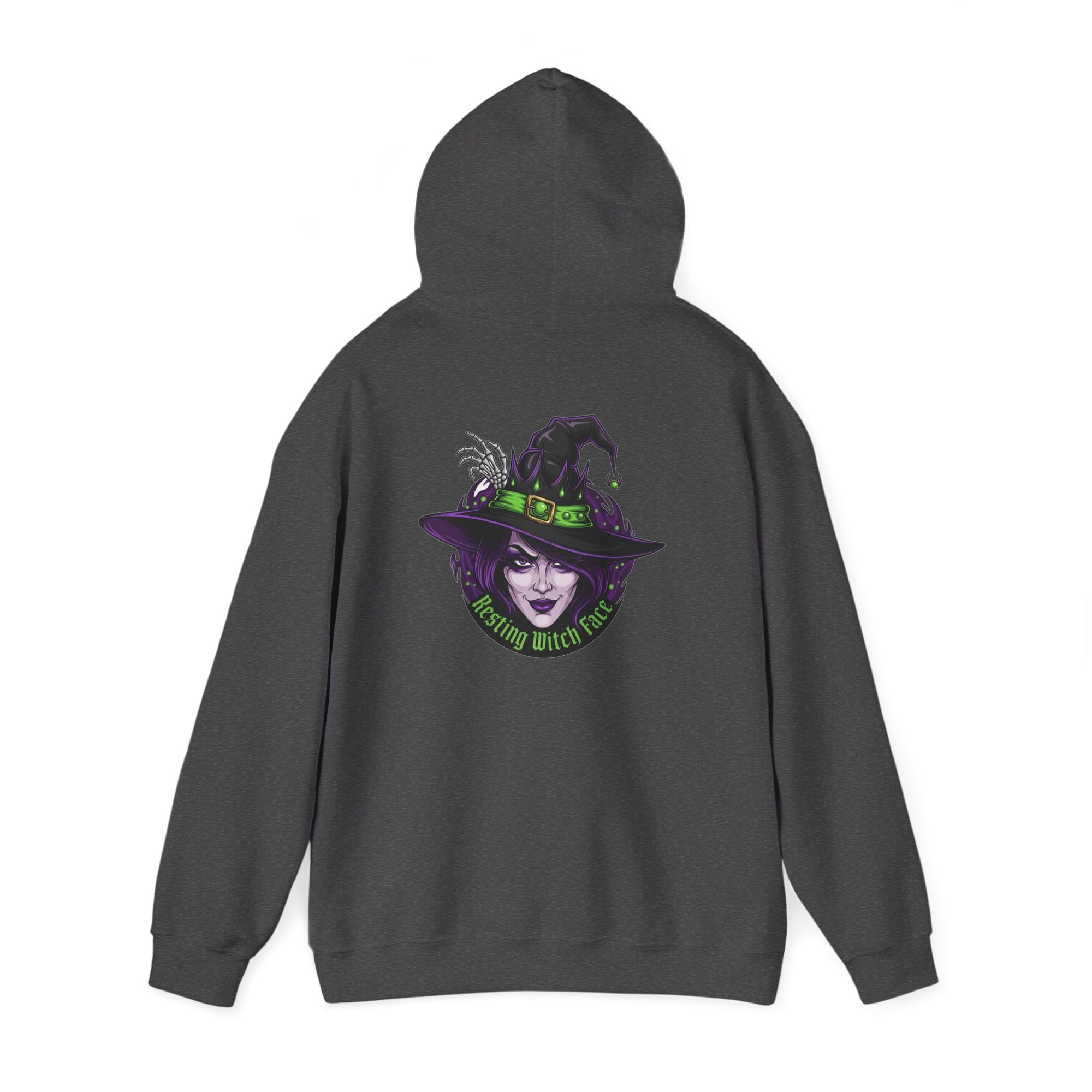 Resting Witch Face Halloween Hoodie – Funny Witch Graphic - Atlas Briefly