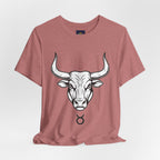 Taurus Zodiac T-Shirt - Minimalist Black and White Unisex T-Shirt