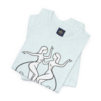 Gemini Zodiac Tee - Minimalistic Black and White Unisex Design